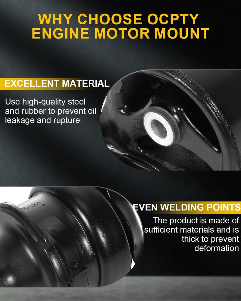 OCPTY Engine Motor Mount and Transmission Mount Set Compatible for Honda CR-V 1997 1998 1999 2000 2001 2.0L # A6520 A6585 A6576 A6526 A6506 5PCS - Image 5